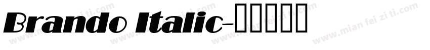 Brando Italic字体转换